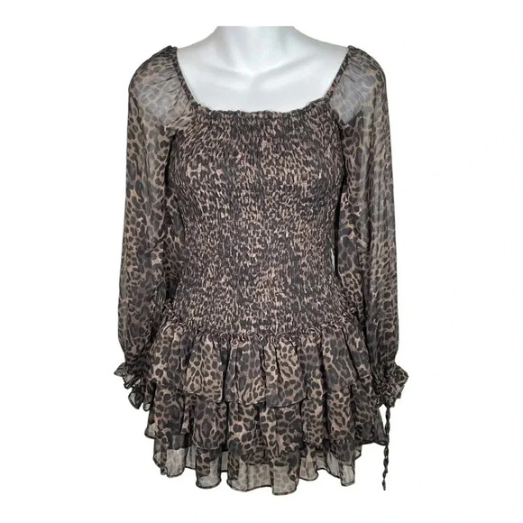 Olivaceous Cheetah Print Dress‎ - Picture 3 of 5